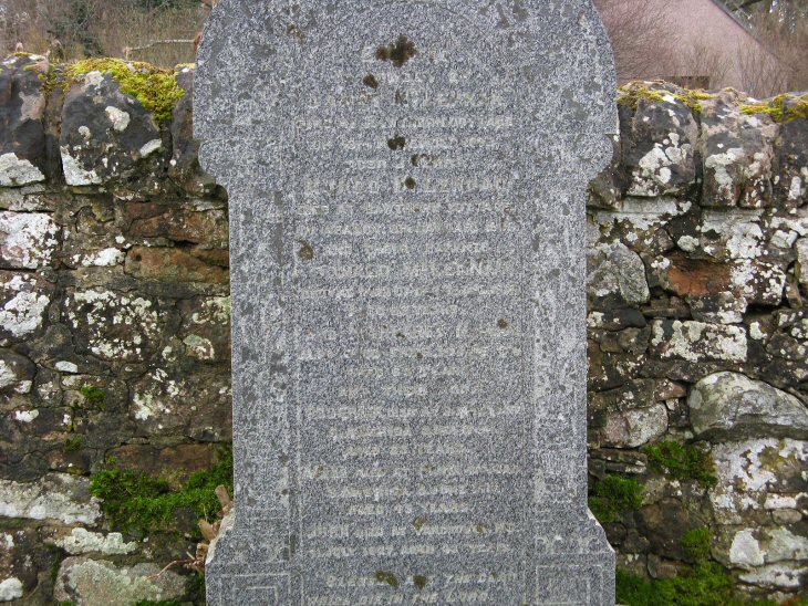 Photo of headstones/Donald McLennan d 1918 hdstn Killearnan chyd